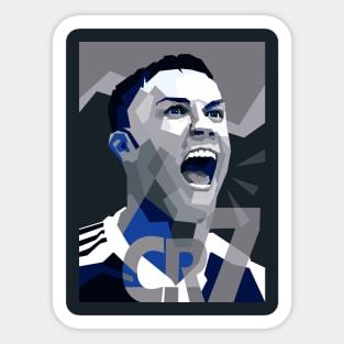 Cristiano ronaldo vintage illustration Sticker